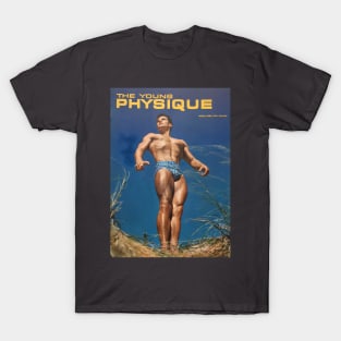 THE YOUNG PHYSIQUE - Vintage Physique Muscle Male Model Magazine Cover T-Shirt
